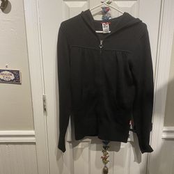 Ladies Size Medium The North Face Black Zipper Up Hoodie