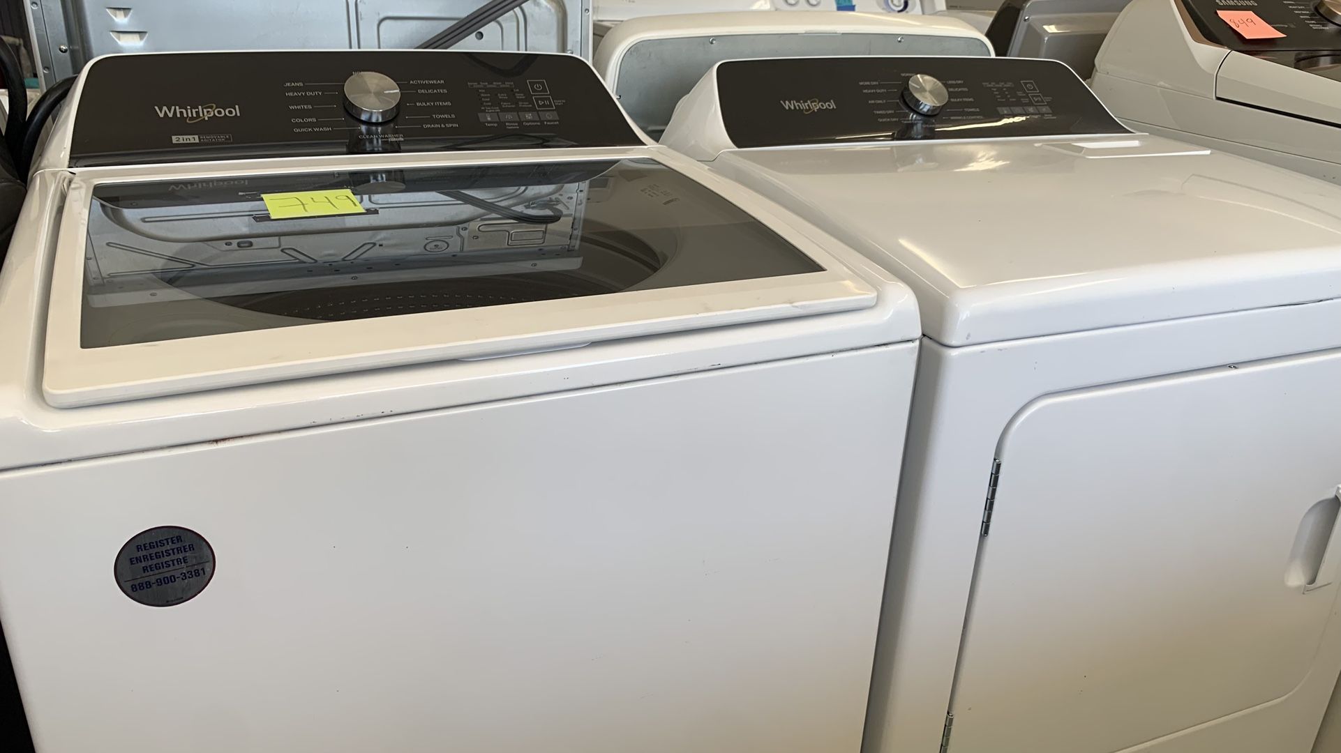 WASHER AND DRYER