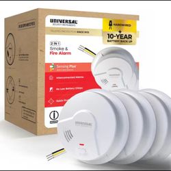 Universal Security Instruments Smoke & Fire Alarm (3 Pack) Brand new in box.  