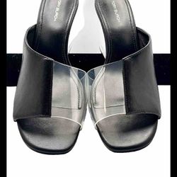 Tory Burch Asymmetrical Heeled - Mule Sandals 