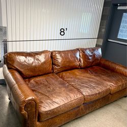 RH Original Lancaster Leather 3-Cushion Sosa - Delivery available