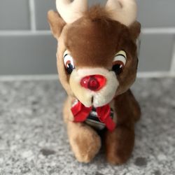 Vtg 1993 Applause “My Little Rudolph”, Duracell with tags - 8” tall.