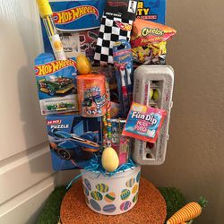 Hot wheels Easter basket