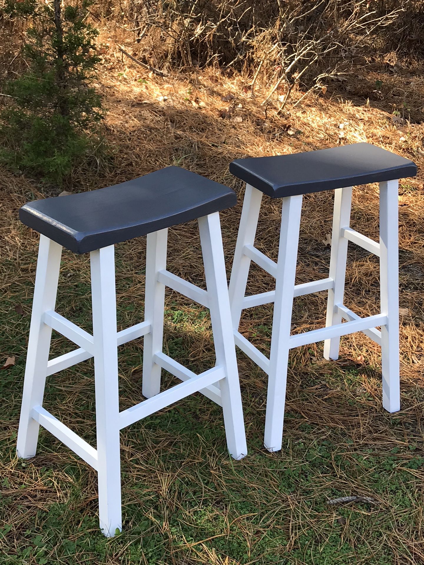Saddle stools (set) •Refinished/Custom•