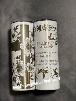Shimmer White 20oz Custom Laser Engrave 