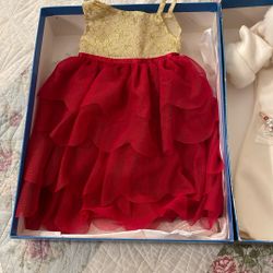 American Girl Ruby Ball Gown Set For 18 Inch Dolls