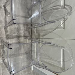 Clear Ghost Chairs Set Of 2