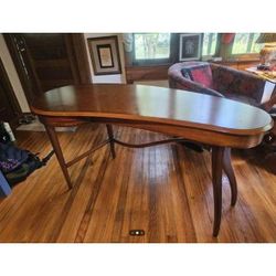 Mid Century Modern Amoeba Shaped Desk - $300