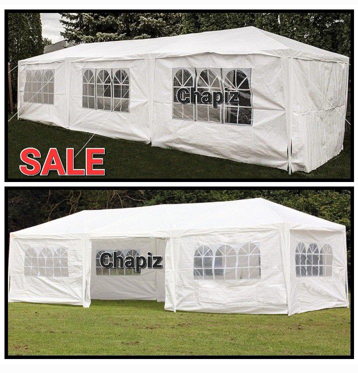 10x30 wedding party tent outdoor canopy tent with 8 side walls white FOR SALE Carpa