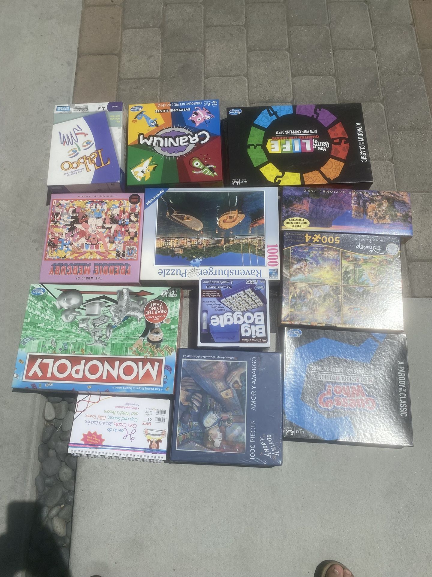 π§© Board Games & Puzzles Lot β Cranium, Life, Hot Ones, Taboo, Ravensburger & More β $35 OBO