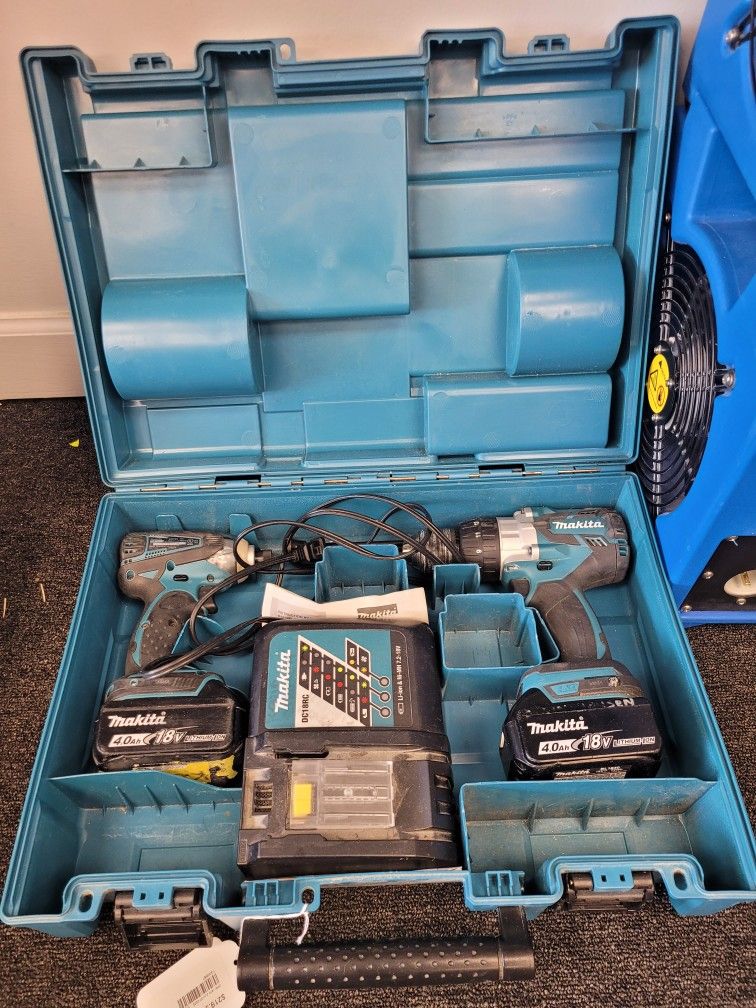 Makita XT269M 18V Cordless Hammer Drill & Impact Driver Kit