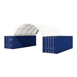 Shipping Container Canopy Shelter 20'x20',18oz PVC