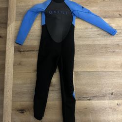 O’Neill Size 8 US  YOUTH REACTOR-2 3/2MM BACK ZIP FULL WETSUIT
