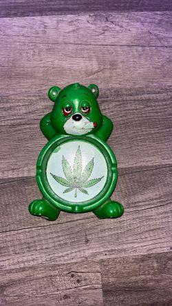 Green care bear ashtray