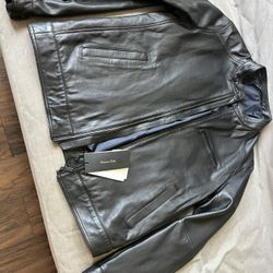 Leather sport jacket.