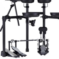 Roland TD1MK electric drum kit bundle (double bass pedal,throne,drum sticks) included!