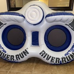 NEW IN BOX River Run River Tubes Pool Floats w/ Built-in Cooler & Storage Compartment