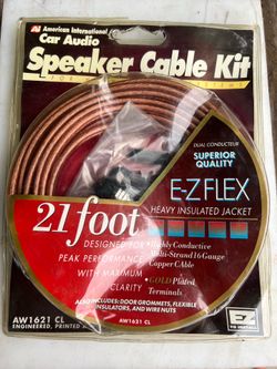 Car audio speaker cable wire kit