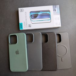 iPhone 15 Pro Max Cases - Bundle of 4 + ESR Screen Protector