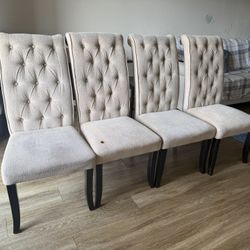 4 Chairs dining Set 