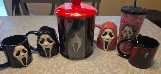 Ghost Face Cookie Jar,Fanta & Mugs