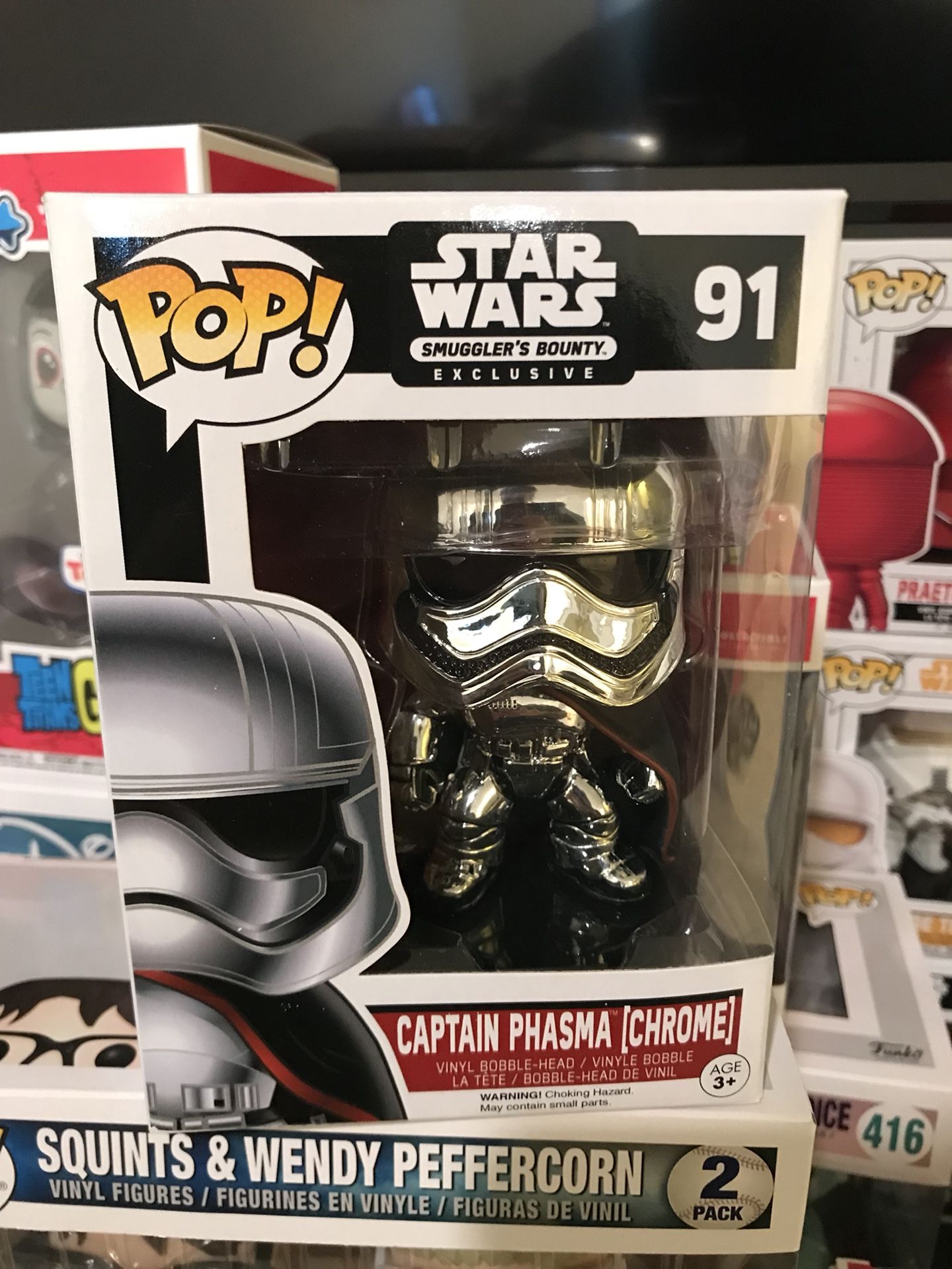 Funko Pop! Star Wars: Captain Phasma (Chrome) #91