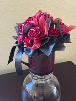 Hand made candle flower arrangements $35