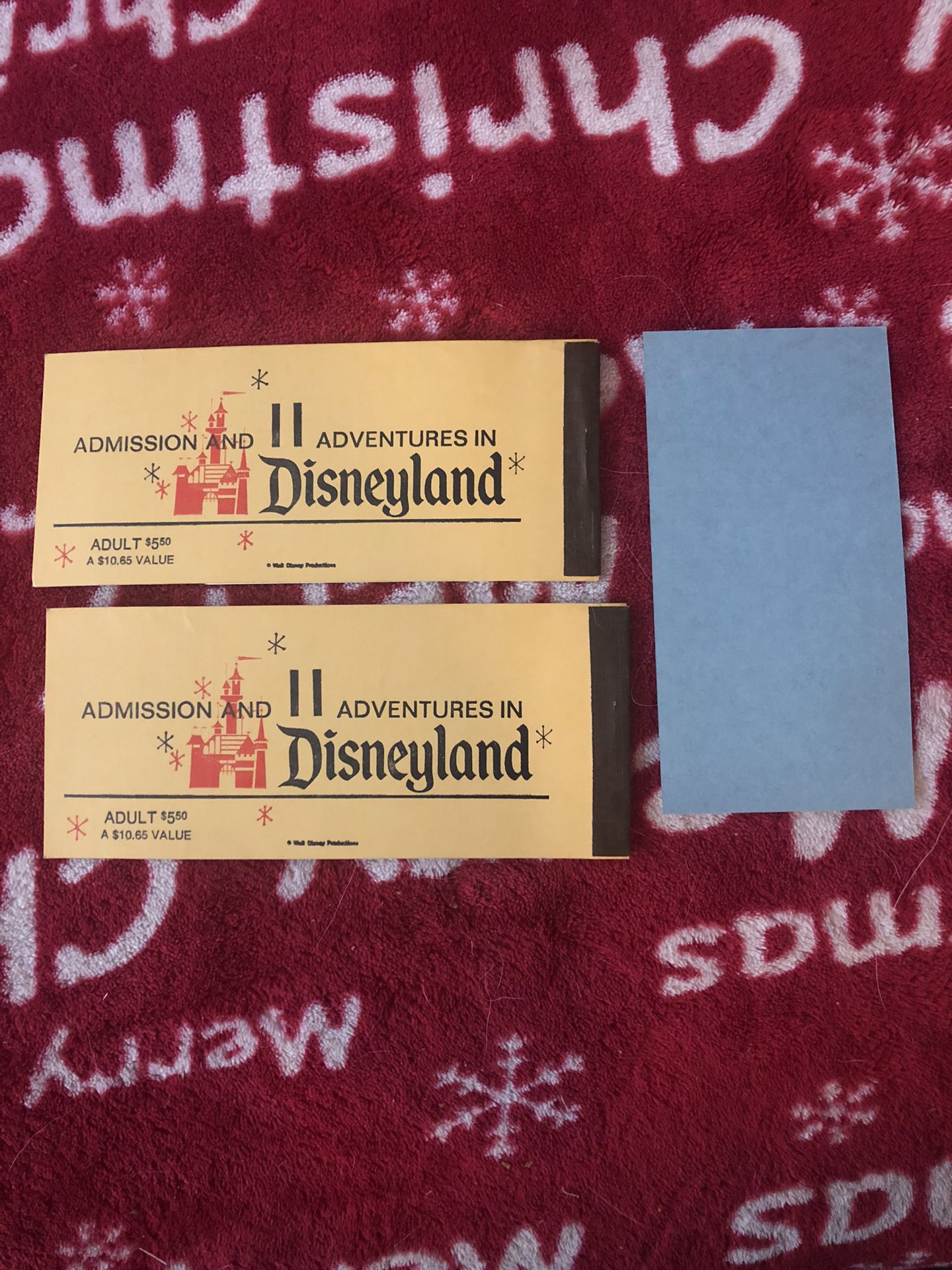 Disneyland Ride Ticket Books And Parking Ticket