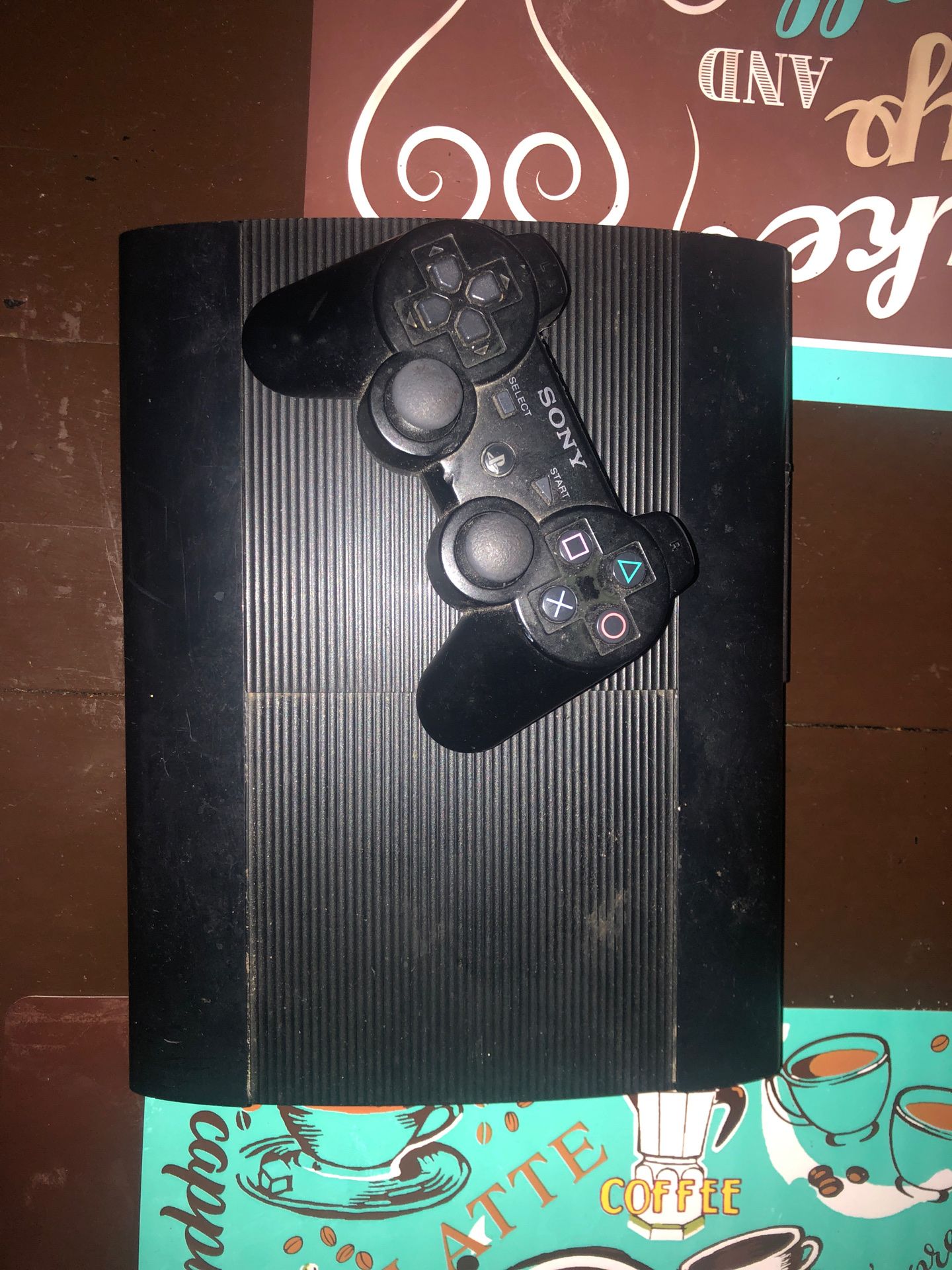 PS3 works like new.needs hdmi and power cord. Cash or trade for ps4 controller