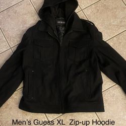 Mens Guess XL Zip Hoodie 