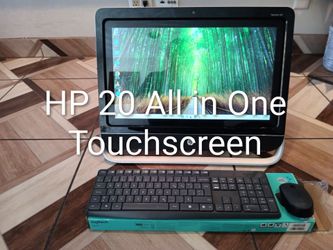 Touchscreen HP-20-All in One-f394-AMD-4-5000 R-8gb ram-500gb HD-good for offic-es bu-sinesses.