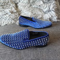 AM Harvie Exclusive Smoker Shoe Velvet With Spikes Slip Dress shoes size 10 