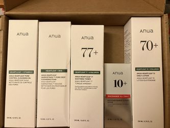Brand New Anua Korean Glass Skin Care Lot 