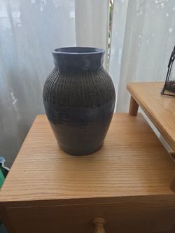 Blue Handmade Pottery Vase