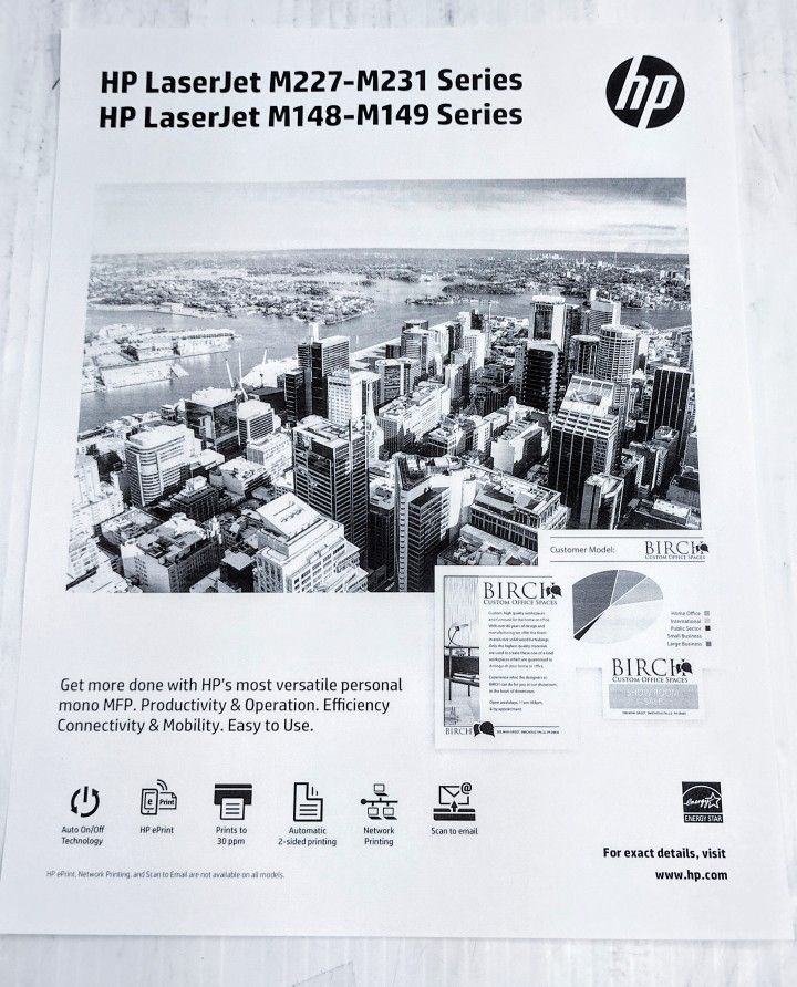 HP LaserJet Pro MFP m227fdn All in one Monochrome Laser Printer