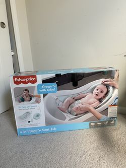 Fisher-Price 4-in-1 Baby-to-Toddler Bath Tub — NEW, Unopened Box