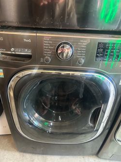LG ThinQ Front-Load Washer & Electric Dryer Set