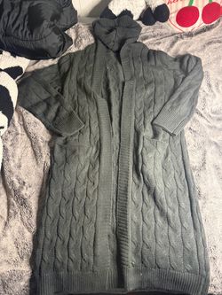 Dark gray cardigan