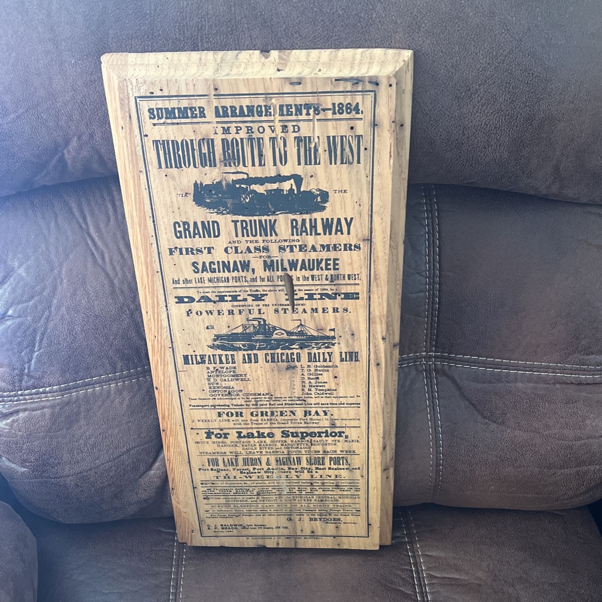 Railroad Plaque