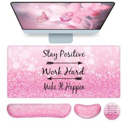 Pink Mousepad Set
