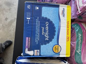 Women’s Overnight Pads $20 For The Case $15 For A Pack
