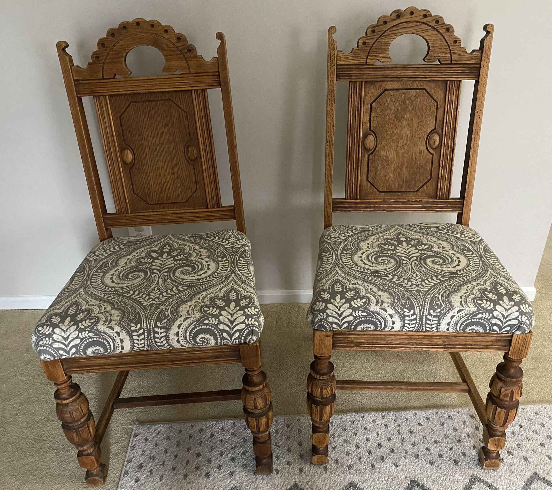 Reupholstered Antique Chairs