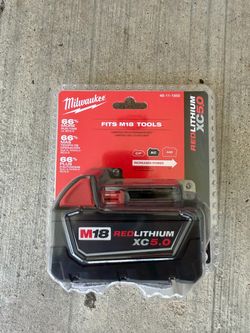 Milwaukee M18 RedLithium XC5.0 Battery $65
