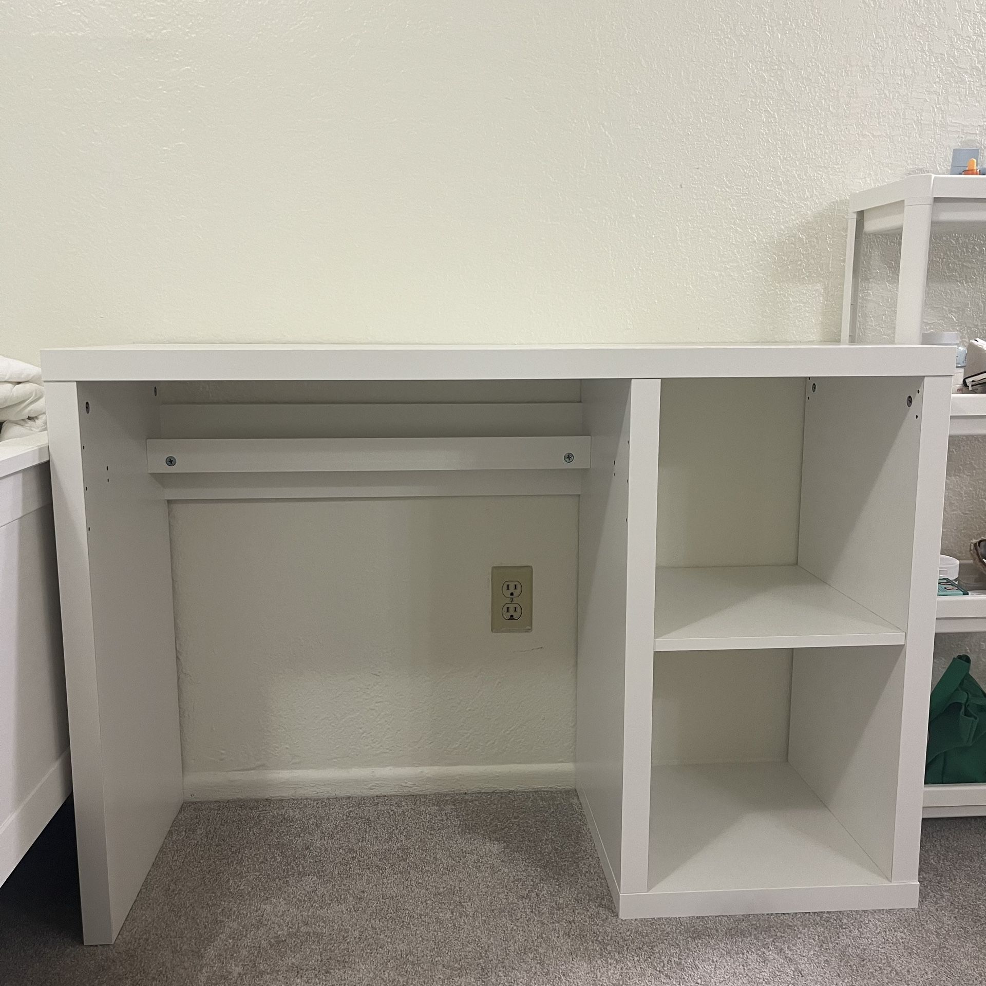 Ikea KALLAX Desk, white, 43 3/4x15 3/8 "