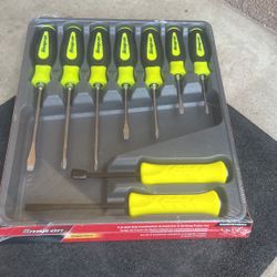 Snap On Sgdxpb90bhv 9pc Screwdriver Set