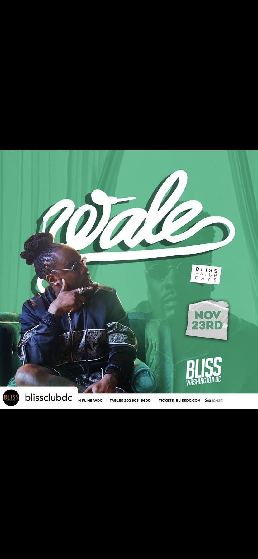 Wale Live Thanksgiving Weekend