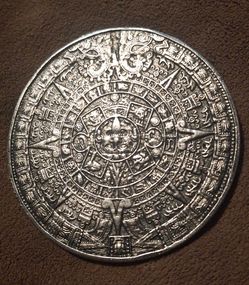 Vintage 925 Silver Aztec Calendar