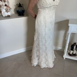 Beige Wedding Dress