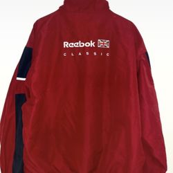 Vintage 90s Reebok Red Jacket Men’s XL  