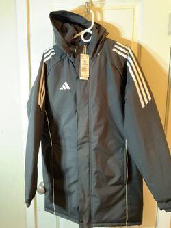 ADIDAS MEN BLACK TIRO 24 PARKA MEDIUM 